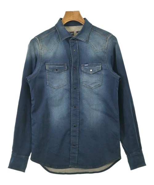 DIESEL(ディーゼル)カジュアルシャツ 青 サイズ:XS/2200694586035