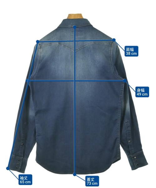DIESEL（ディーゼル）カジュアルシャツ 青 サイズ:XS メンズ/2200694586035
