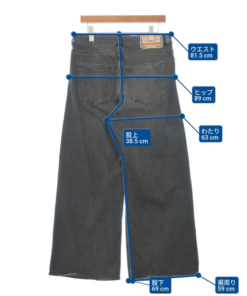 DIESEL（ディーゼル）デニムパンツ 黒 サイズ:28(S位) メンズ/2200695329013