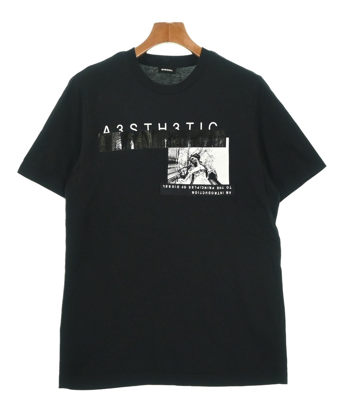 DIESEL ブラック Tシャツ Sサイズ DIESEL（ディーゼル）Tシャツ・カットソー 黒 サイズ:S メンズ