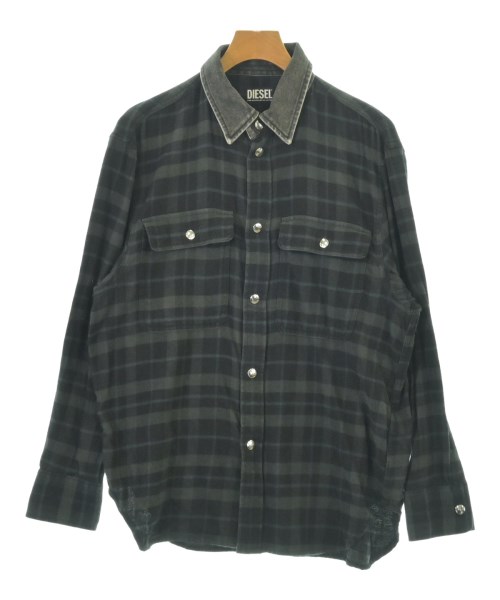 DIESEL(ディーゼル)カジュアルシャツ グレー サイズ:S/2200696233043