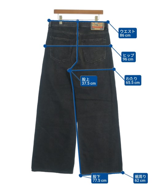 DIESEL（ディーゼル）デニムパンツ 黒 サイズ:30(M位) メンズ/2200696651052