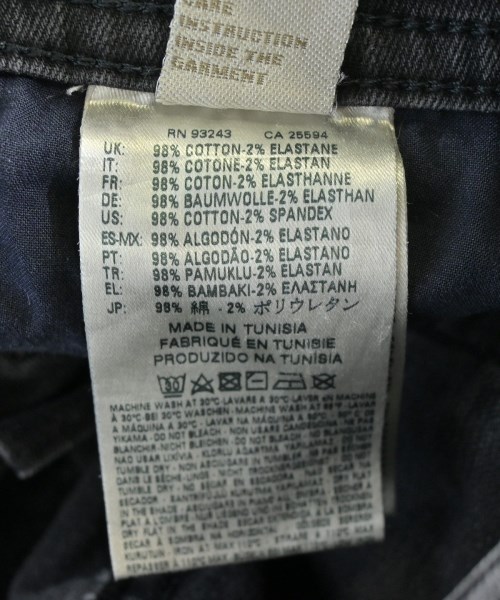 DIESEL（ディーゼル）デニムパンツ 黒 サイズ:30(M位) メンズ/2200699838085