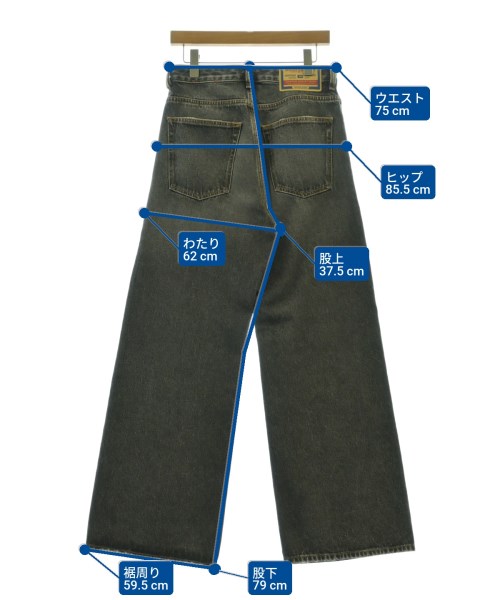 DIESEL（ディーゼル）デニムパンツ 黒 サイズ:26(M位) メンズ/2200699939041