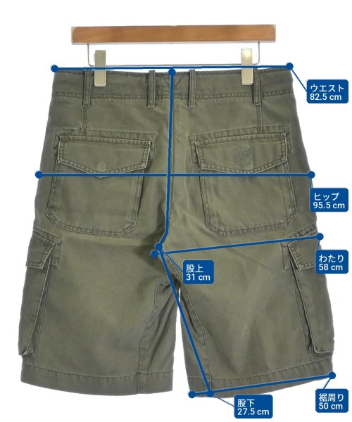 DIESEL（ディーゼル）ショートパンツ カーキ サイズ:29(S位) メンズ/2200700986019