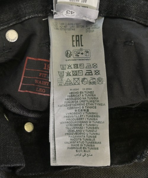 DIESEL（ディーゼル）デニムパンツ 黒 サイズ:30(M位) メンズ/2200701949099