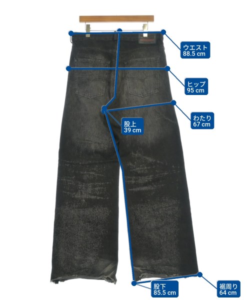 DIESEL（ディーゼル）デニムパンツ 黒 サイズ:30(M位) メンズ/2200701949099