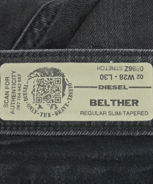 DIESEL（ディーゼル）デニムパンツ 黒 サイズ:28(S位) メンズ/2200654706077
