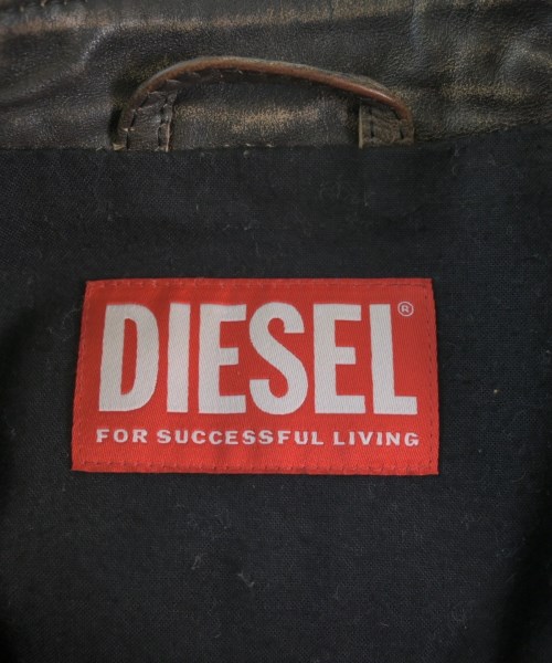 DIESEL（ディーゼル）ライダース 茶 サイズ:46(M位) メンズ/2200655722014