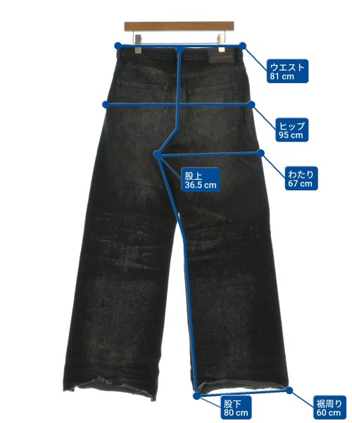 DIESEL（ディーゼル）デニムパンツ 黒 サイズ:28(S位) メンズ/2200655722038