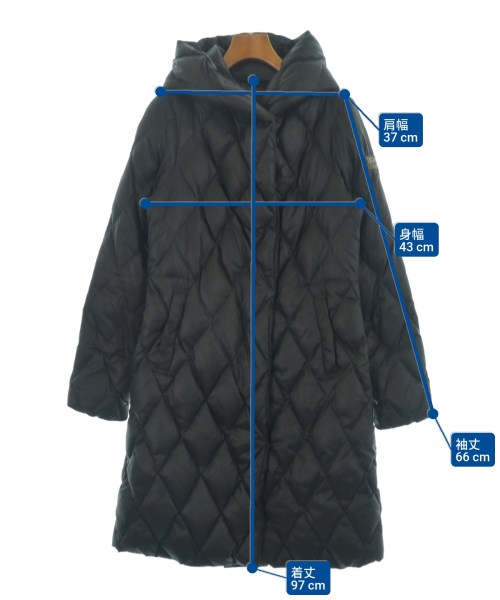 DIESEL（ディーゼル）ダウンコート 黒 サイズ:XS レディース/2200655347019