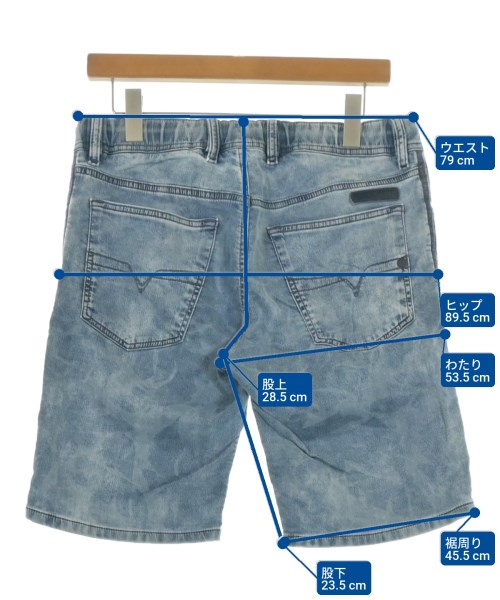 DIESEL（ディーゼル）ショートパンツ 青 サイズ:30(M位) メンズ/2200651455152