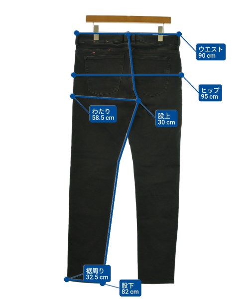 DIESEL（ディーゼル）デニムパンツ 黒 サイズ:32(L位) メンズ/2200656399185