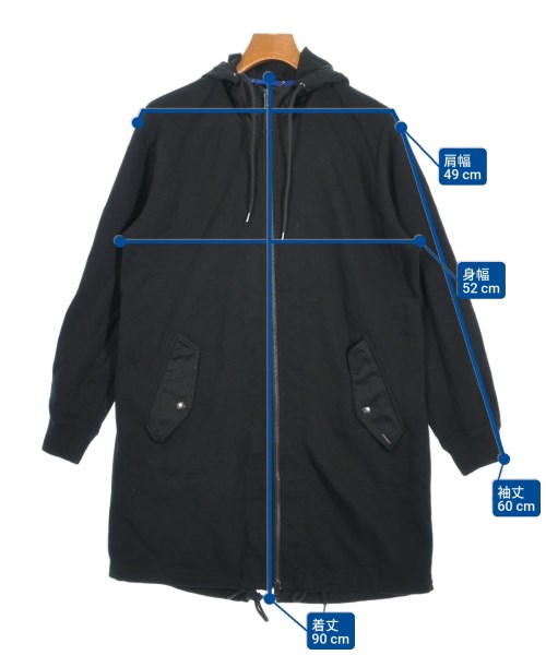 DIESEL（ディーゼル）モッズコート 黒 サイズ:M メンズ/2200655427094