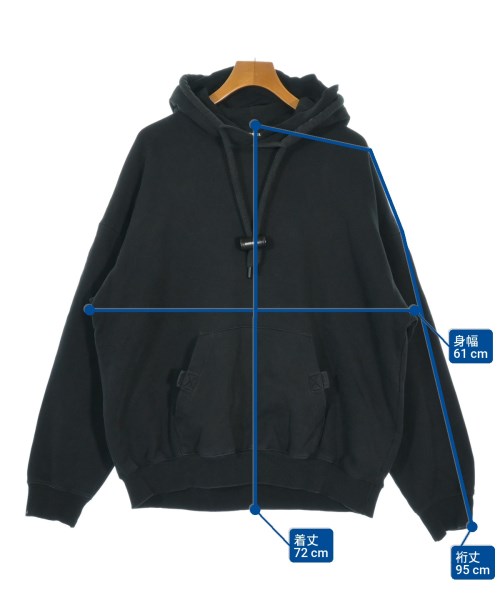 DIESEL（ディーゼル）パーカー 黒 サイズ:L メンズ/2200659240019