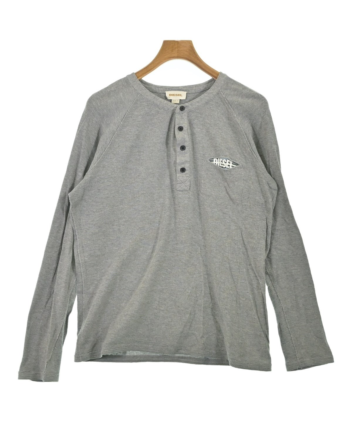 DIESEL（ディーゼル）Tシャツ・カットソー グレー サイズ:L メンズ