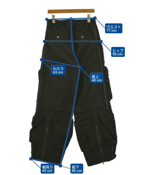 DIESEL（ディーゼル）カーゴパンツ 黒 サイズ:44(S位) メンズ/2200661620021