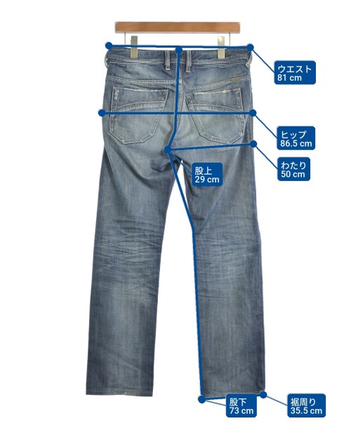 DIESEL（ディーゼル）デニムパンツ 青 サイズ:29(S位) メンズ/2200710960030