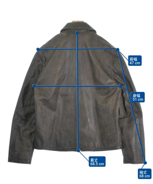 DIESEL（ディーゼル）ライダース 茶 サイズ:50(XL位) メンズ/2200711291010
