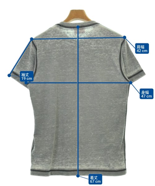 DIESEL（ディーゼル）Tシャツ・カットソー グレー サイズ:M メンズ/2200712058094