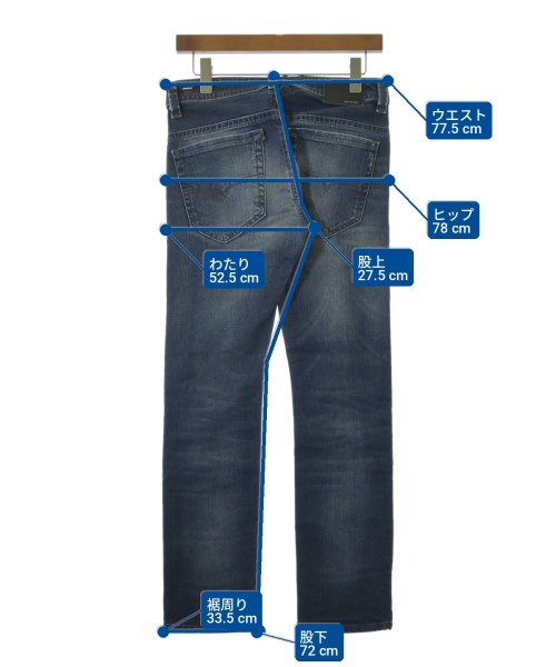 DIESEL（ディーゼル）デニムパンツ 青 サイズ:28(S位) メンズ/2200712574075
