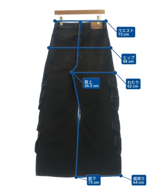 DIESEL（ディーゼル）デニムパンツ 黒 サイズ:24(XS位) メンズ/2200714189017