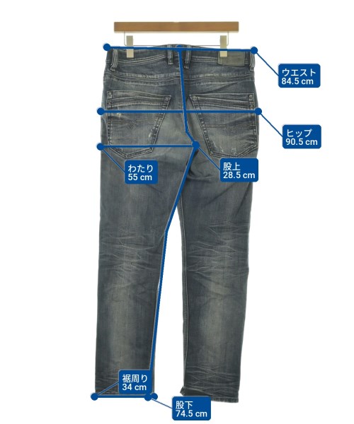 DIESEL（ディーゼル）デニムパンツ 青 サイズ:31(M位) メンズ/2200714209043
