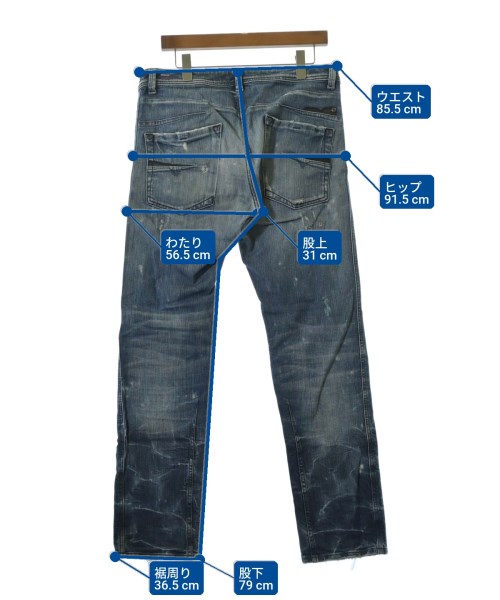 DIESEL（ディーゼル）デニムパンツ 紺 サイズ:34(XL位) メンズ/2200715624029