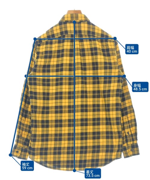 DIESEL（ディーゼル）カジュアルシャツ 黄 サイズ:XS メンズ/2200715660027