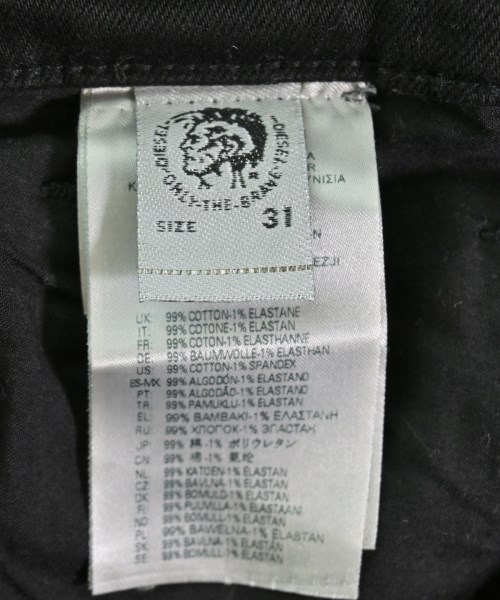DIESEL（ディーゼル）デニムパンツ 黒 サイズ:31(M位) メンズ/2200714228136