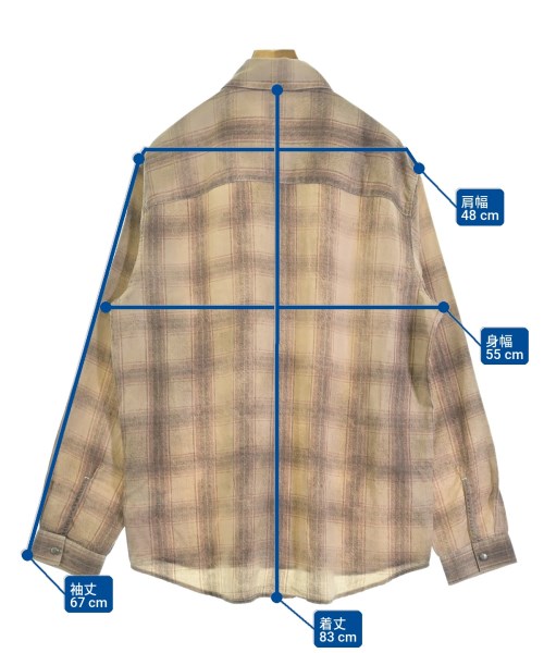 DIESEL（ディーゼル）カジュアルシャツ ベージュ サイズ:50(XL位) メンズ/2200715857014