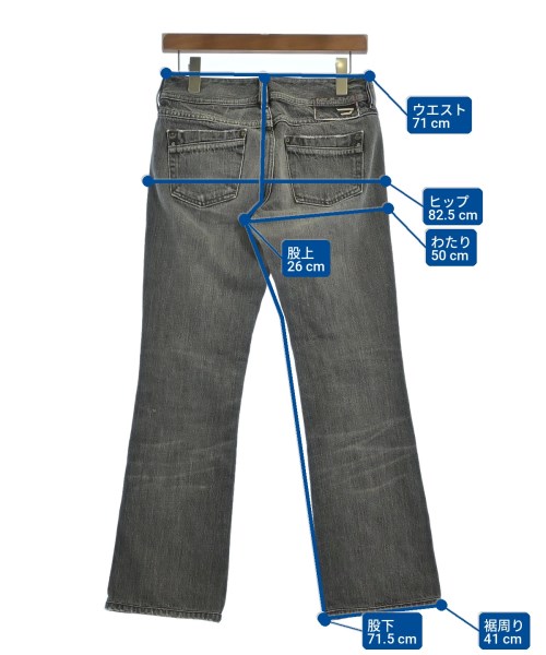 DIESEL（ディーゼル）デニムパンツ グレー サイズ:26(XS位) メンズ/2200716676027