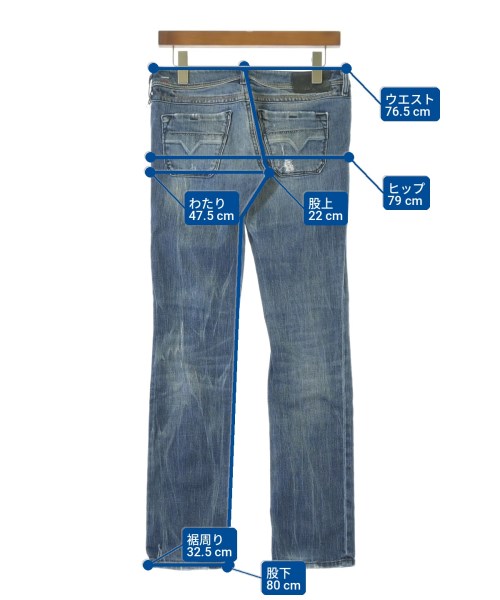 DIESEL（ディーゼル）デニムパンツ 紺 サイズ:27(XS位) メンズ/2200716676072
