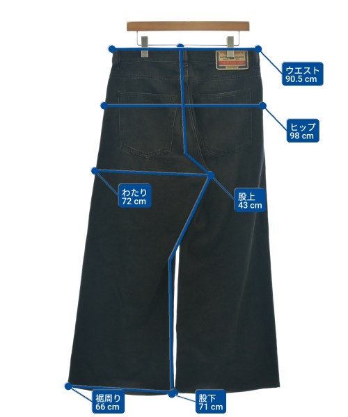 DIESEL（ディーゼル）デニムパンツ 黒 サイズ:30(M位) メンズ/2200717366071