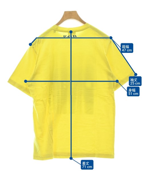 DIESEL（ディーゼル）Tシャツ・カットソー 黄 サイズ:M メンズ/2200711492226