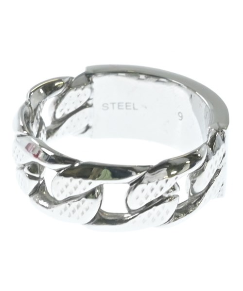 DIESEL（ディーゼル）リング シルバー サイズ:9(18号位) メンズ/2200718197049