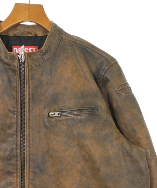 DIESEL（ディーゼル）ライダース 茶 サイズ:48(L位) メンズ/2200719571015