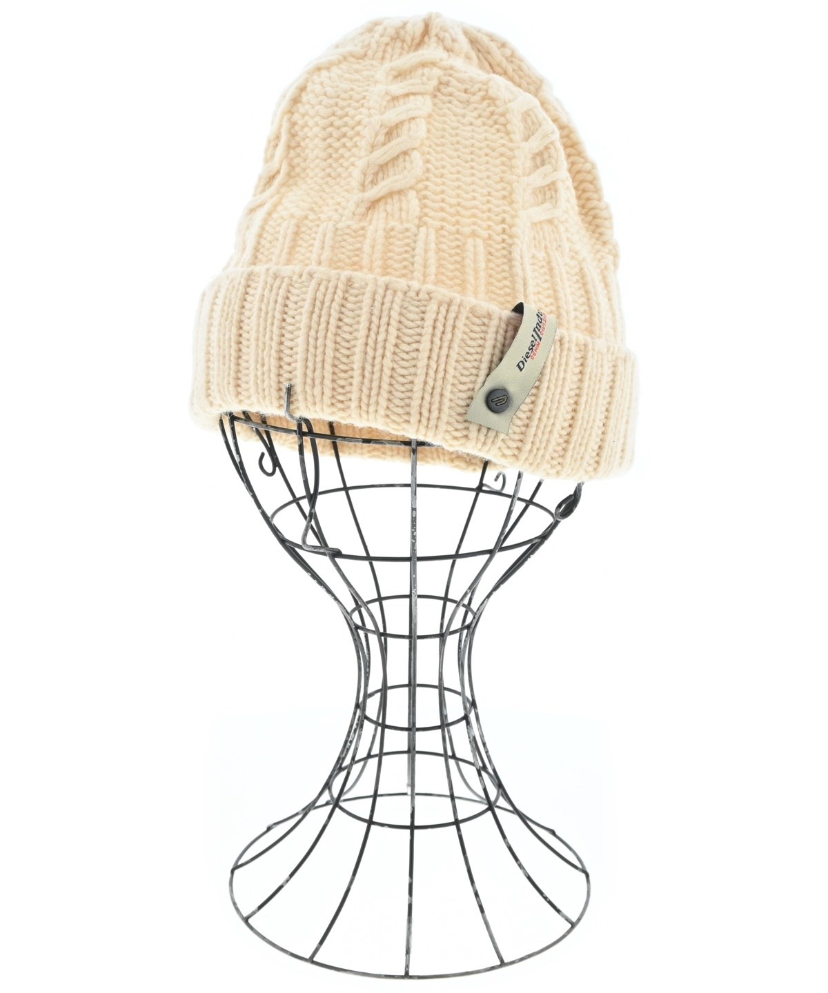 DIESEL（ディーゼル）ニットキャップ・ビーニー 白 サイズ:- メンズ