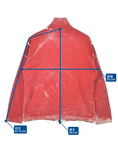 DIESEL（ディーゼル）カーディガン 赤 サイズ:L メンズ/2200646318042