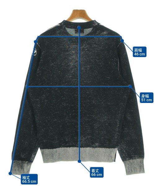 DIESEL（ディーゼル）ニット・セーター 黒 サイズ:M メンズ/2200640693060