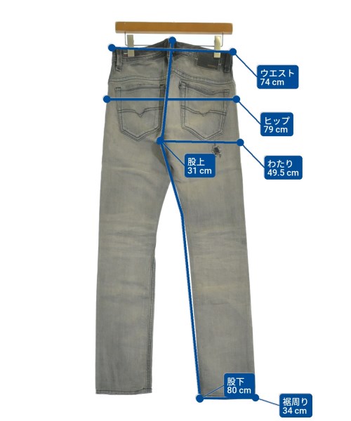 DIESEL（ディーゼル）デニムパンツ 黒 サイズ:27(XS位) メンズ/2200642229038