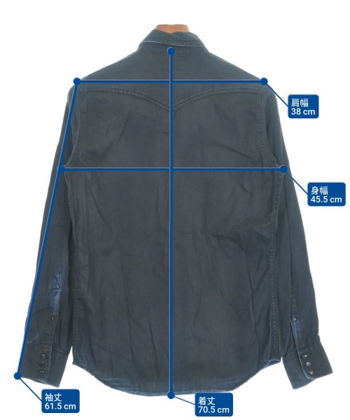 DIESEL（ディーゼル）カジュアルシャツ 黒 サイズ:XS メンズ/2200642229083