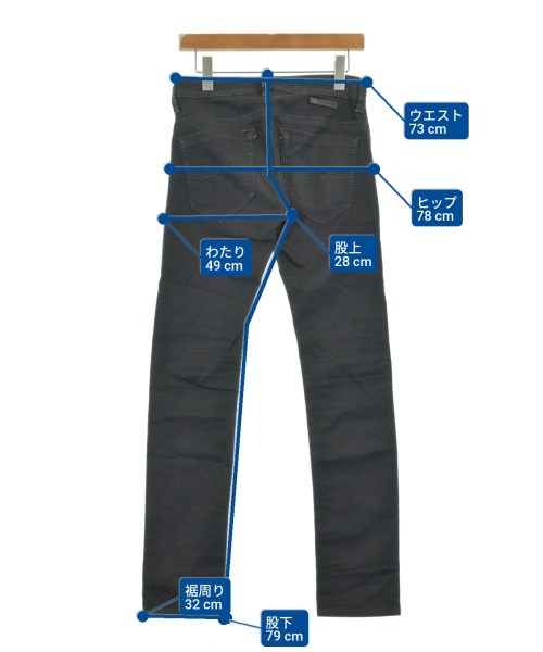 DIESEL（ディーゼル）デニムパンツ 黒 サイズ:26(XXS位) メンズ/2200642229144