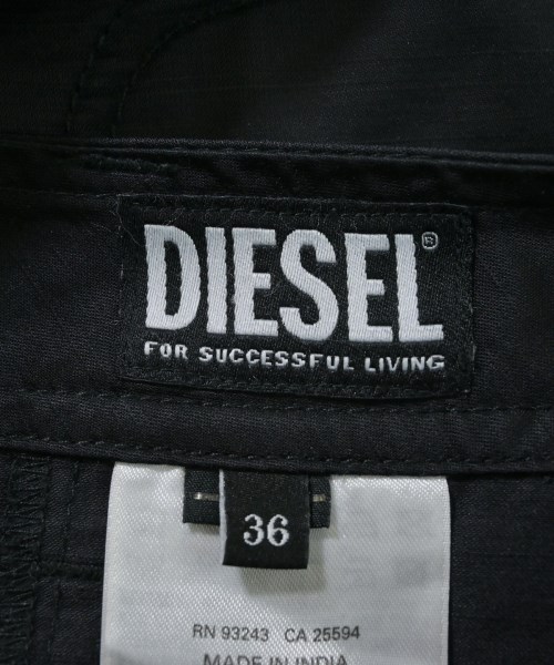 DIESEL（ディーゼル）カーゴパンツ 黒 サイズ:36(XL位) メンズ/2200651131049