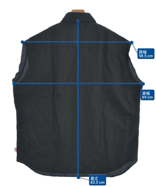 DIESEL（ディーゼル）カジュアルシャツ 黒 サイズ:48(L位) メンズ/2200651956048