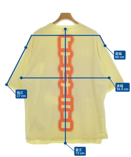 DIESEL（ディーゼル）Tシャツ・カットソー 黄 サイズ:L メンズ/2200652452334