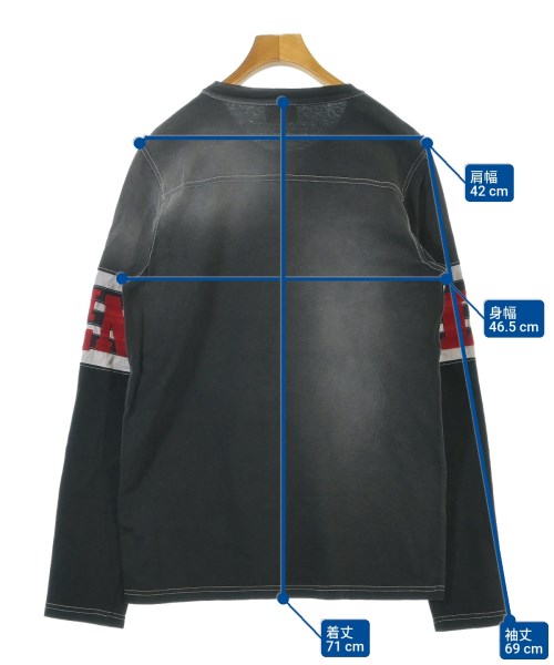 DIESEL（ディーゼル）Tシャツ・カットソー グレー サイズ:S メンズ/2200652841039