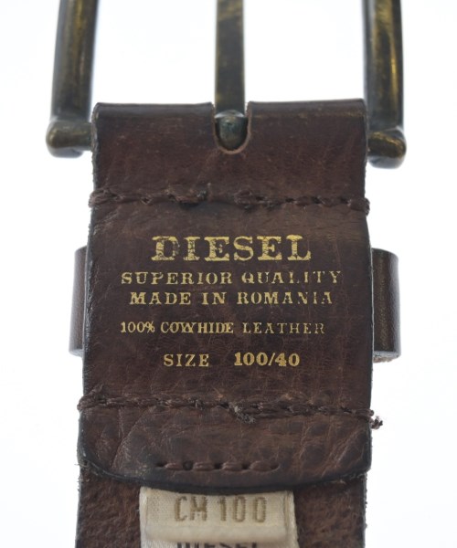 DIESEL（ディーゼル）ベルト 茶 サイズ:100 メンズ/2200697820136