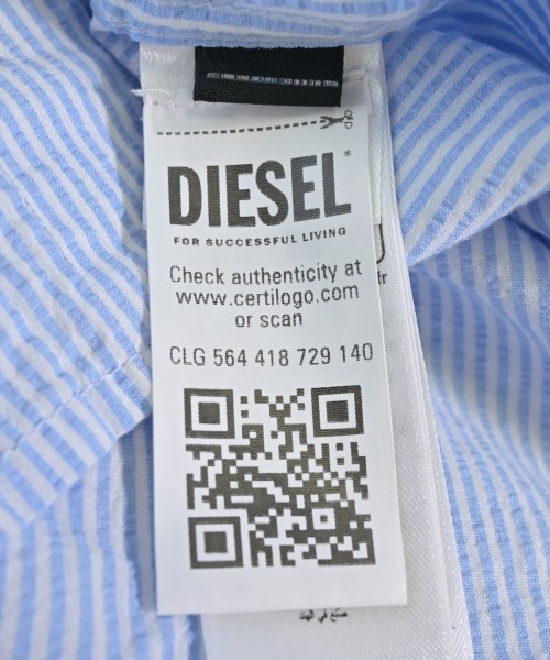 DIESEL（ディーゼル）カジュアルシャツ 青 サイズ:44(S位) メンズ/2200704739024