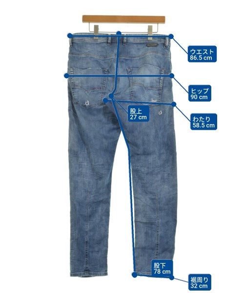 DIESEL（ディーゼル）デニムパンツ 青 サイズ:32(L位) メンズ/2200706684148